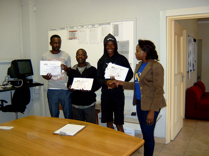 members completing training
