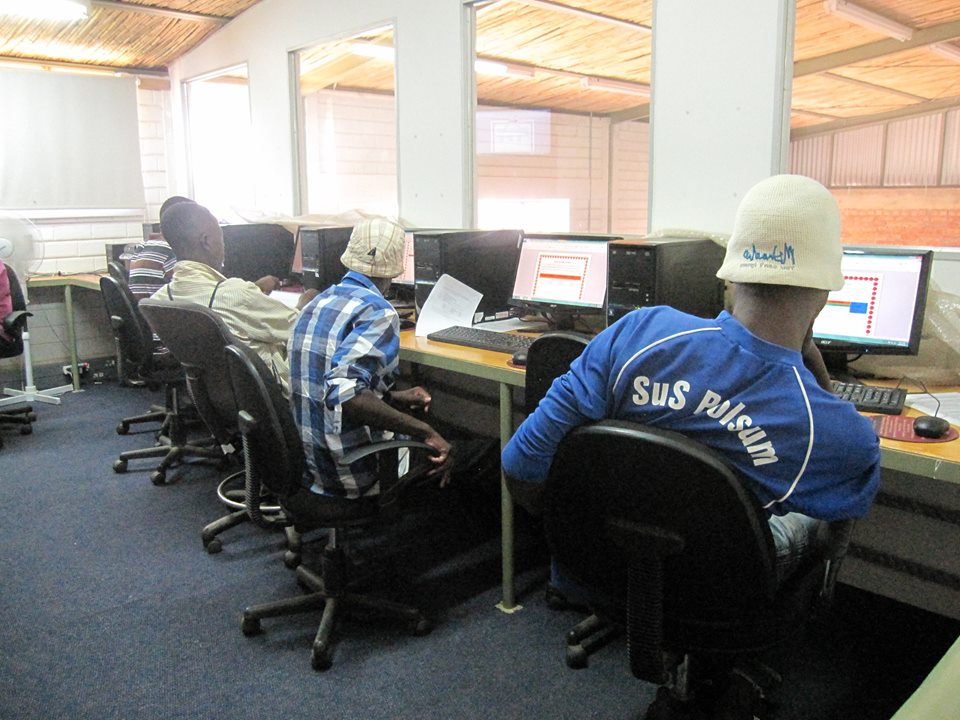 members using computers